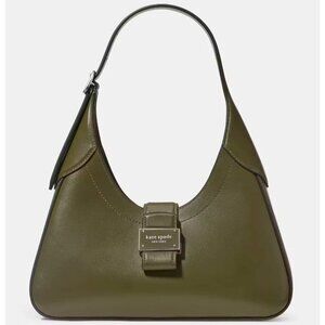 S Kate Spade Nouveau Army Green Leather Small Shoulder Bag KL542 Purse NWT $328
